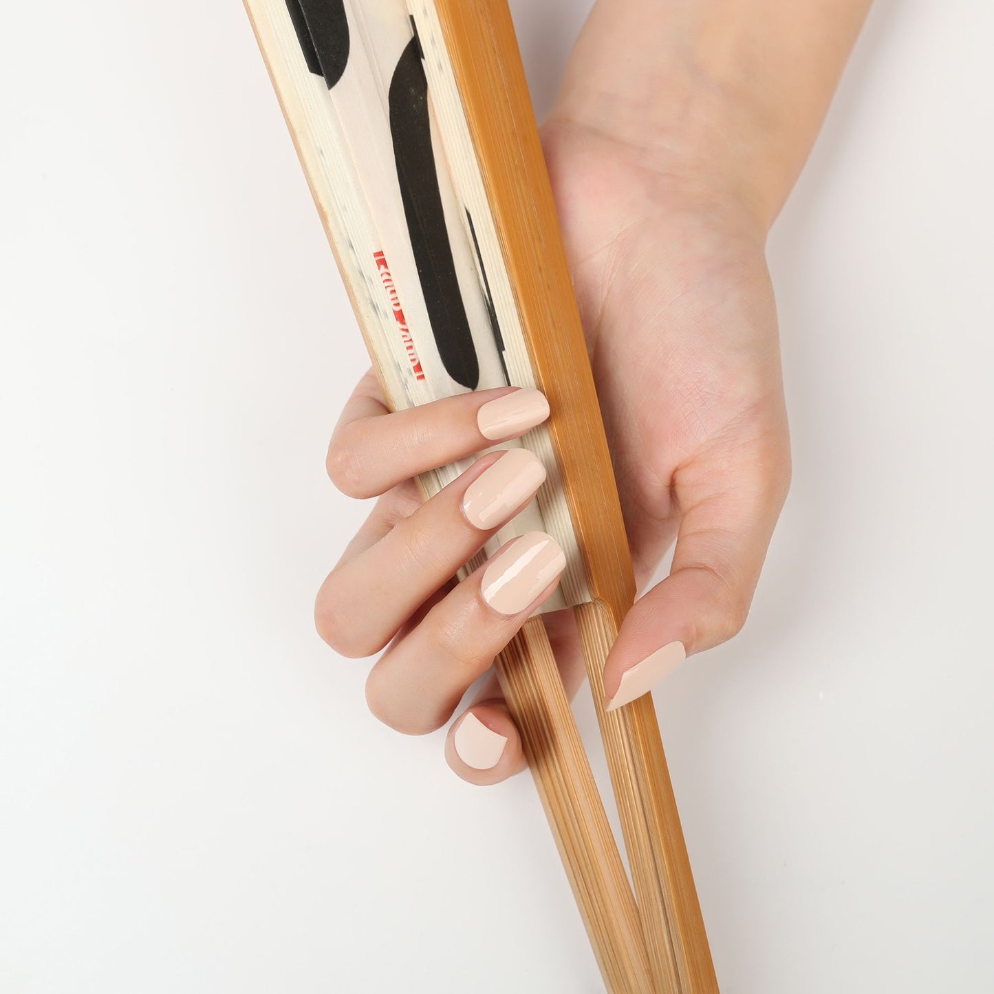 Taupe Beige Gel Nail Sticker Kit – DIY Semicured Nails