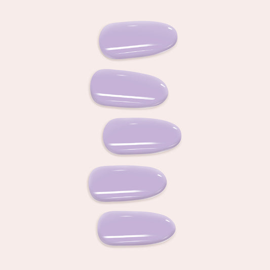 Lavender Gel Nail Sticker Kit – DIY Semicured Nails